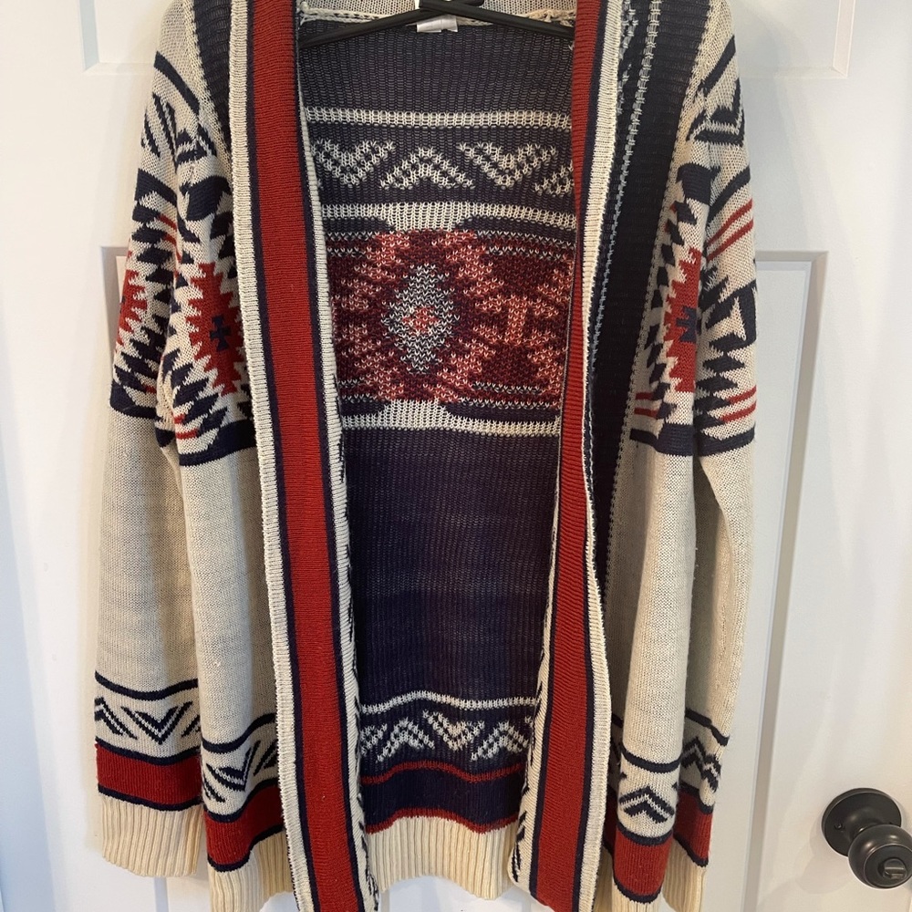 AZTEC PRINTED WOMENS CARDIGAN